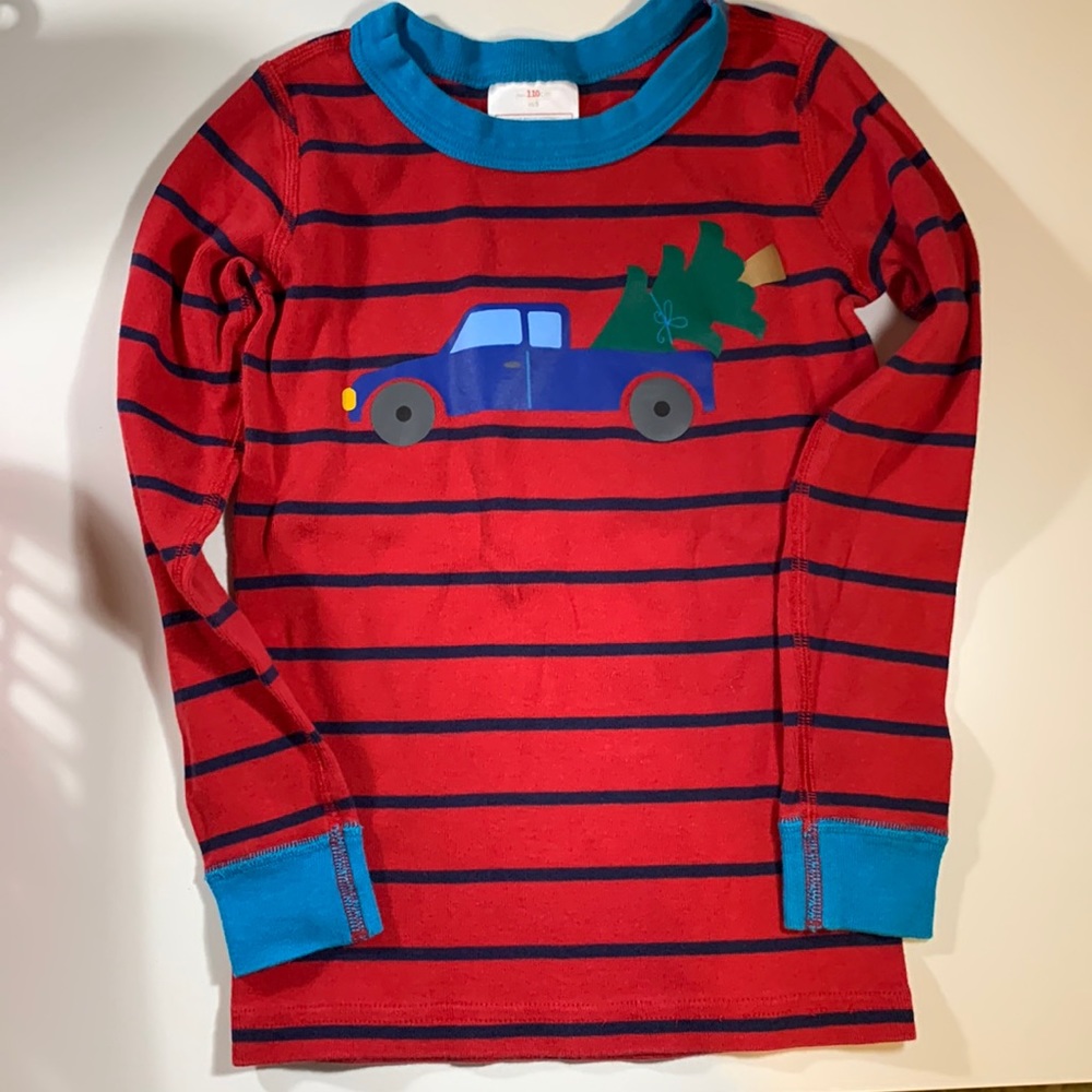 Hanna Andersson Red Stripe Truck top